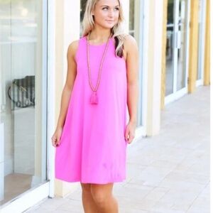 NWT Pink Eliza Sleeveless Summer Dress - Size Medium from Buckhead Betties